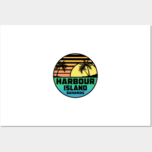 Harbour Island Bahamas Tropical Beach Surfing Scuba Surf  Vacation Posters and Art